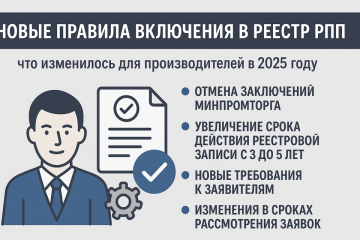 Новые правила включения в реестр РПП: что изменилось для производителей в 2025 году