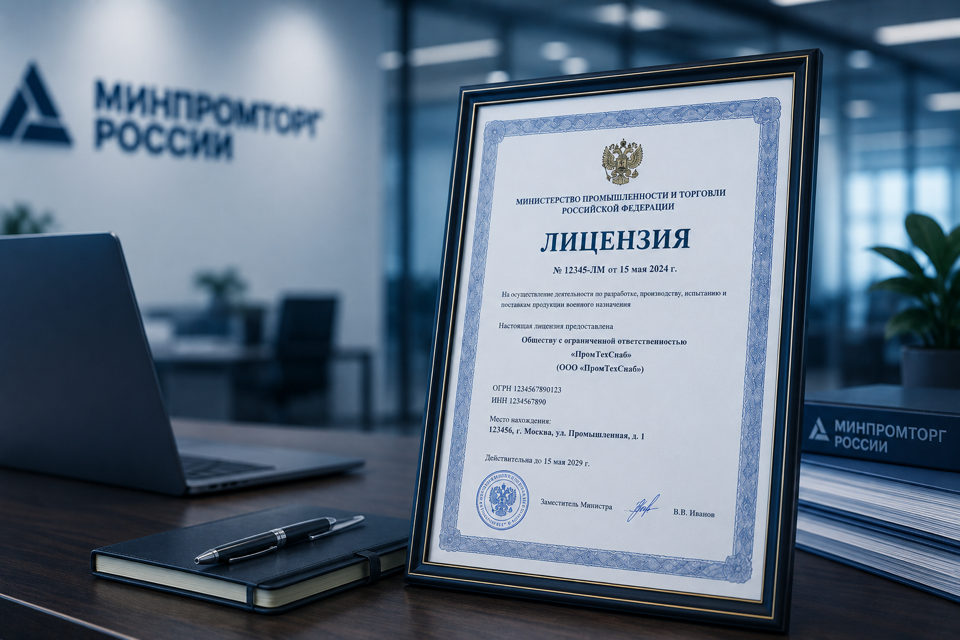 Лицензия Минпромторга
