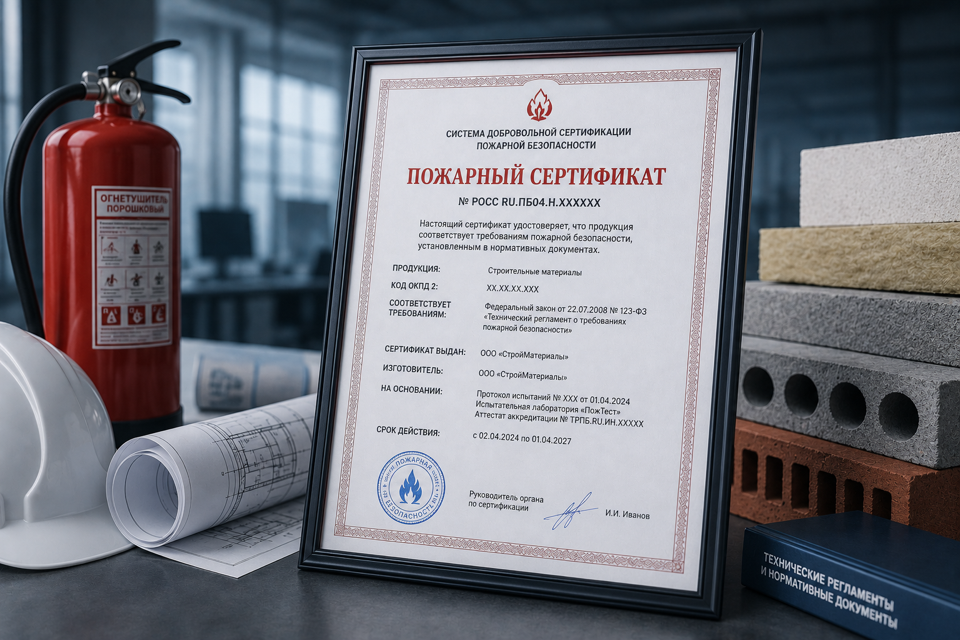 Пожарные сертификаты на строительные материалы