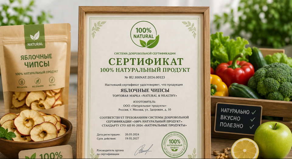 Сертификат «100% натуральный продукт» в России