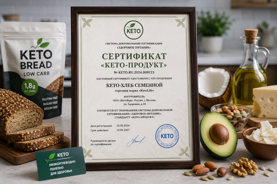 Сертификат «Кето» для вашей продукции в России